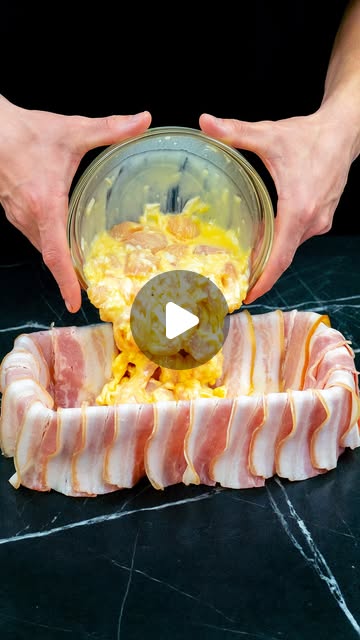 Aardappel bacon kip cake