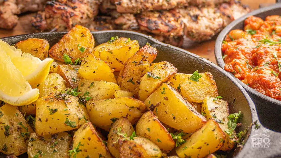 Griekse citroen aardappeltjes